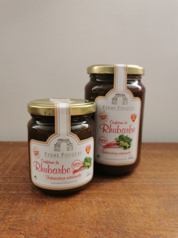 Confiture de rhubarbe, Ferme Fouques